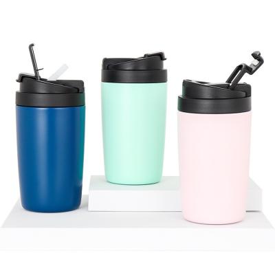 China 300ml 20 Oz Matte Vacuum Insulated Tumblers With Lid And Straw for sale