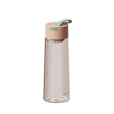 China 500ml Tritan Bpa Free Plastic Sport Bottles With Strainer Carry Cap for sale