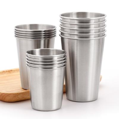 China OEM 16 Oz Pint Stainless Steel Cups Coffee Mug Drinking for sale