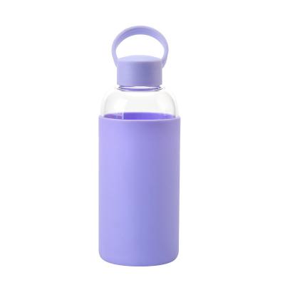 China Promotional 8 Oz Glass Drinking Bottles BPA FREE For Sports for sale