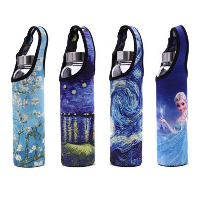 China Customized Neoprene Water Bottle Accessories Sleeve 450ml for sale