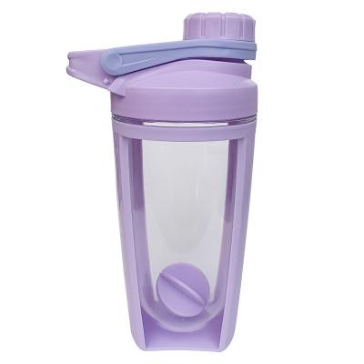 China Plastic Protein Powder Shaker Bottle Mixer 600ml For Fitness Travel for sale