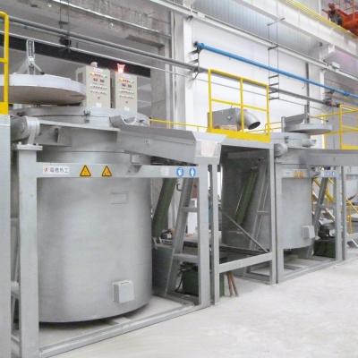 China Regeneratief die Gasfornuis in ygl-1000Q Aluminium Smeltende Oven wordt gebruikt Te koop