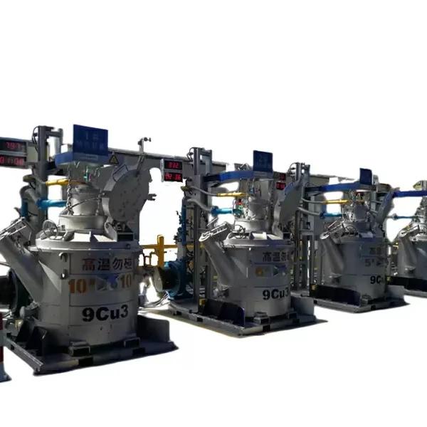 HYDEB HBQ-320 Electric Ladle Preheater unit showing industrial design with blue exterior