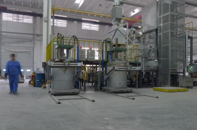 HYDEB Ladle Preheating Equipment in industrial setting