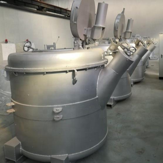 HYDEB HLB-100 Molten Aluminum Transfer Ladle in industrial setting