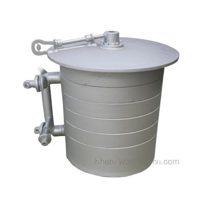 China Cylindrical Molten Aluminum Transfer Ladles with Customized Colour and Less Than 10℃/h Temperature Drop for sale