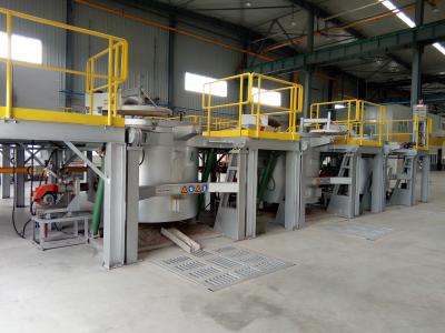 China Silent Operation Gelectric Foundry Aluminum Melting Furnace 800K Hydraulic Tilting for sale