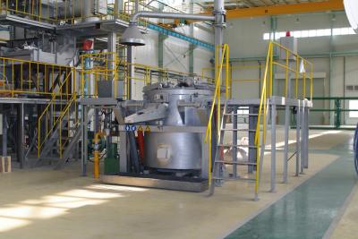 Cina Accensione automatica di alluminio di fusione del forno a crogiolo del residuo di elettricità 1200KG in vendita