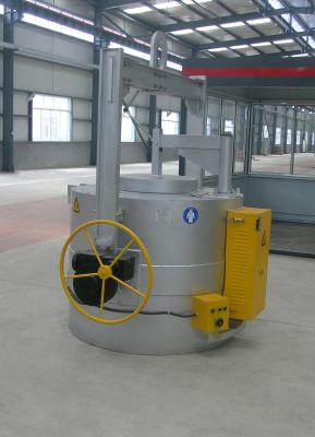 China Industrial Gas Suspending Aluminum Crucible Furnace Electrical Type 500KG for sale