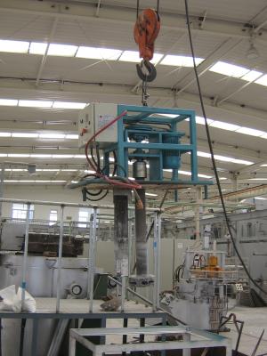 China Suspending Rotary Degassing Unit Aluminum 500 Rpm Refining Process for sale