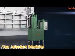 Aluminum Foundry Flux Injection Machine 80L Nitrogen / Argon Portable