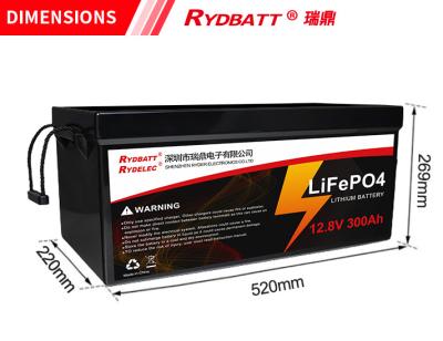 China 32700 Cells OEM Rechargeable Battery 12.8v 300ah LiFePO4 Battery Pack For AGV for sale