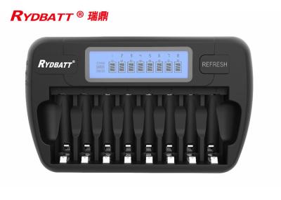 China 8 Slot AA AAA Nimh Smart Charger DC 12V 1A Suitable For 1 - 8pcs Cell for sale