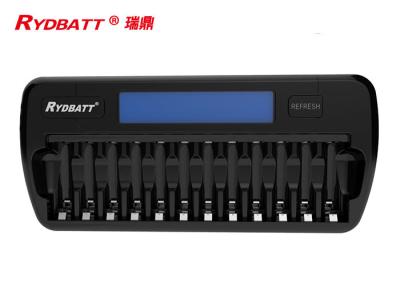 China 12 Slot Nimh Aaa Battery Charger DC 12 Volt 1.5A Suitable For 1 - 12pcs for sale