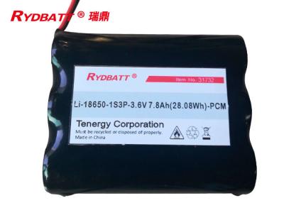 China 1S3P Li Ion 18650 Battery Pack 3.7V 7.8Ah / Electric Bicycle Battery Pack for sale