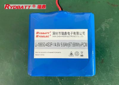 China Industrial Li Ion 18650 Battery Pack / 14.8V 6.6Ah E Bike Scooter Battery 18650 4s3p for sale