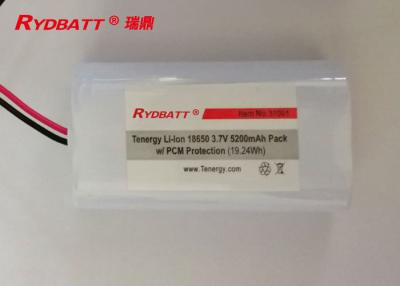 China 1s2p 18650 Battery Pack 3.6V 3.7V 5.2Ah Or Customized 500 Times Cycle for sale