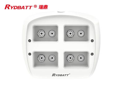 China RYDBATT 4 Slot 6F22 Li Ion Battery Charger / Li Ion LED Smart 9v Lithium Ion Battery Charger for sale
