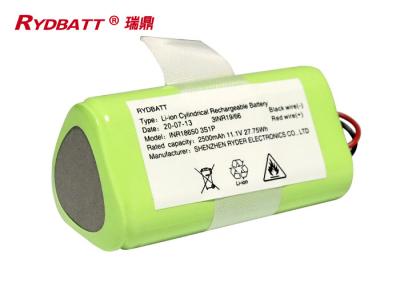 China 2600mAh 11.1V 3S1P Li Ion 18650 Battery Pack For Home Appliances for sale