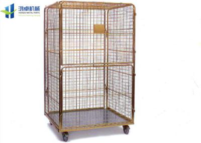 China 1000kg Capacity Roll Cage Trolley 4 Caster Corrosion Protection High Strength for sale