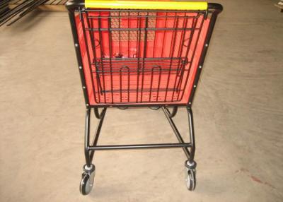 China Eco - Friendly Rolling Plastic Shopping Basket Cart 100L 120L 160L 180L for sale