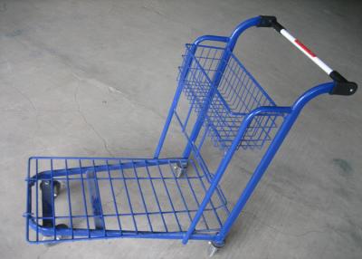 China Removable Plastic Supermarket Trolley Wire Mesh Platform Trolley Cart for sale
