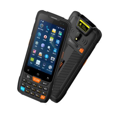 China RoHS 4 máquina Handheld da posição de Android Pda 1D 2D Bluetooth da polegada para a avaliação à venda