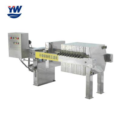 China 304/316L SS Filter Press Small Scale Filter Press Plate And Frame Filtration for sale