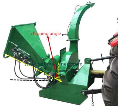 China 19 - 55HP Tractor Professional Wood Chipper Shredder With Hydraulic Feeding for sale