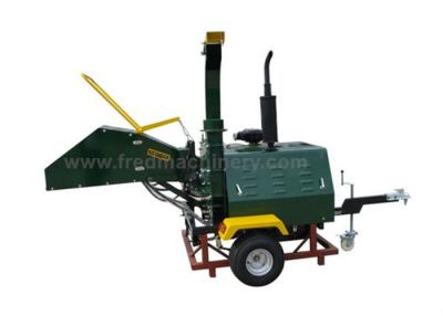 China Hydraulic Feeding Diesel Wood Chipper , 40HP Tree Shredders Chippers for sale