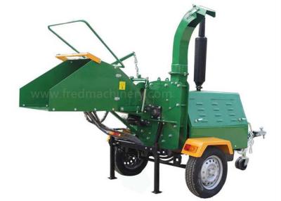 China Trailer Mounted Diesel Engine Wood Chipper Chipper 2 Inch Ball Hitch Hydraulic Feeding for sale