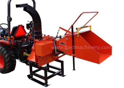 China 8 Inch Pto Powered Chipper , 2 Cutting Knives Pto Wood Chipper For Compact Tractor for sale