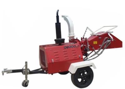 China 4 Cylinder Diesel Engine Wood Chipper 8 Inch Chipping Capacity CE Approval for sale