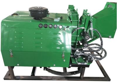 China 8 Inch Chipping Capacity Diesel Engine Wood Chipper With Hydraulic Feeding System for sale