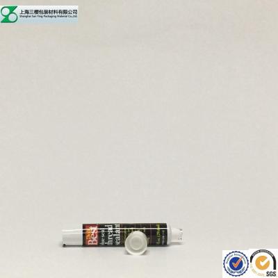 China Tubo farmacêutico de manipulação de superfície que empacota, tubo do resíduo metálico preto do creme da medicina 50ml à venda