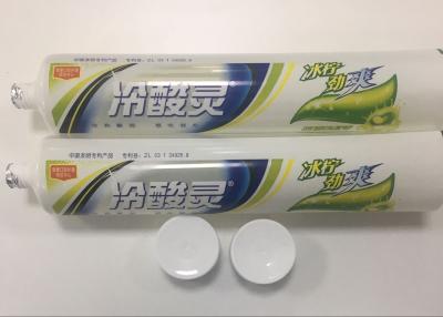 China Tubos plásticos de dessensibilização transparentes do aperto do dentífrico 220g à venda