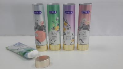 China Impresión de sellado de oro elíptica completamente oval de Flexo de la compensación del tubo de crema dental de D35 90g en venta