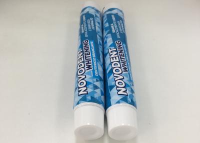 China DIA 28 * 165.1mm Offset Printing Toothpaste Tube Laminated With Smooth Screw Cap for sale