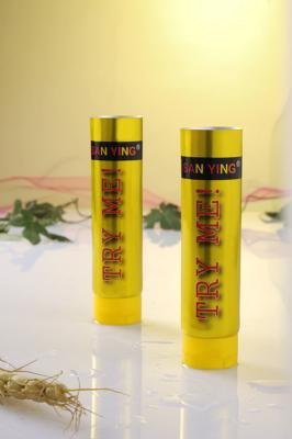 China Impresión en offset laminada ABL amarilla de la ronda de tubo del ungüento para la crema del BB en venta