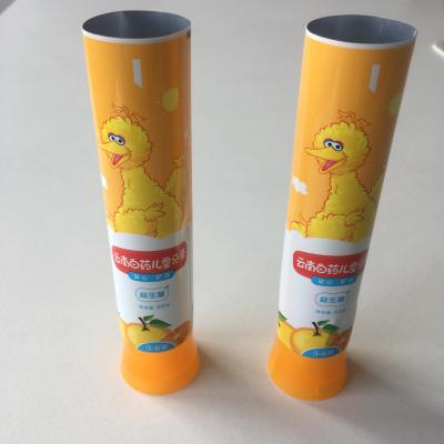 China Colourful DIA30 Kids Toothpaste Tube With Latest Wisted Off Tube Shoulder for sale