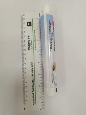 China 75ml 5 mergulha o tubo de dentífrico laminado, tubo oral do cuidado com 6,5 polegadas de comprimento à venda