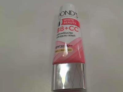 China Dia 35*100mm Offset Glossy Coating Bb Cream Flat Oval Tube for sale
