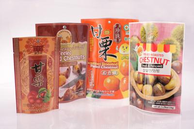 China Druck der stehenden lamellierten Tasche der Nahrungsmittelflexiblen verpackung für Nüsse zu verkaufen