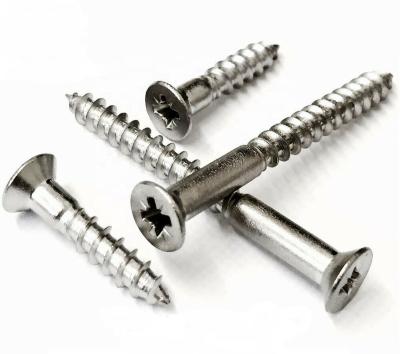 Китай M3 M5 45mm Din7505 custom stainless steel wood screws bulk flat head particleboard screw wood screws bulk продается
