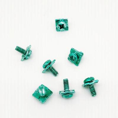 Chine Din7982 Stainless Steel Bolt Cross Slot Round Head Green Screw à vendre