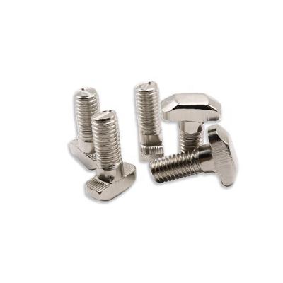 China 304 M3 M4 customized stainless steel carbon steel t bolts and nuts stainless steel t bolts Hammer Head Slotted T Bolt for sale