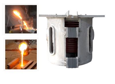 中国 800HZ青銅色アルミニウム スクラップの誘導の溶ける炉 販売のため