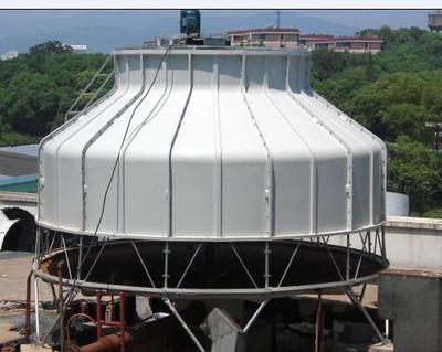 China Round Shape Industrial Open Loop Water Cooling Tower For Chiller for sale