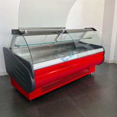 China Low Temp 2~8 Degree Meat Display Freezer With Air Cooling for sale